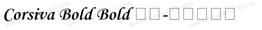 Corsiva Bold Bold 字体字体转换